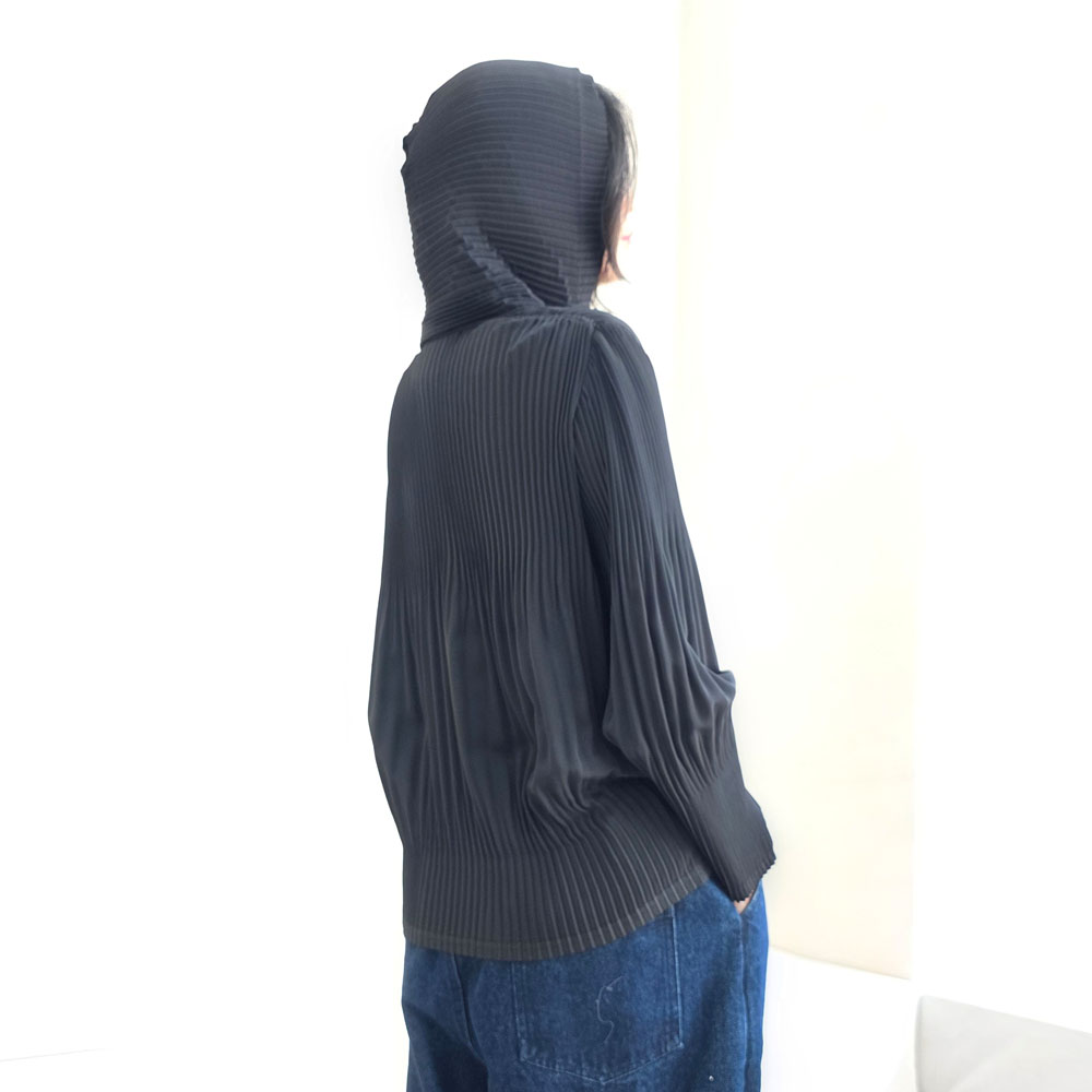 플리츠 집업 휘뚜르마뚜르 지퍼 후드 바람막이 상품 이미지