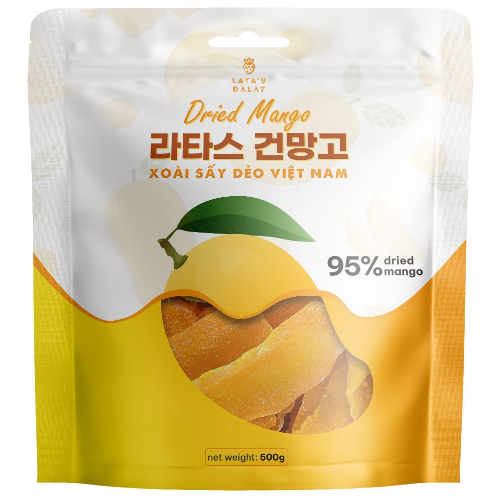 [라타스달랏] 베트남 건망고 500g 달랏 말린망고 건과일 - 상품 이미지