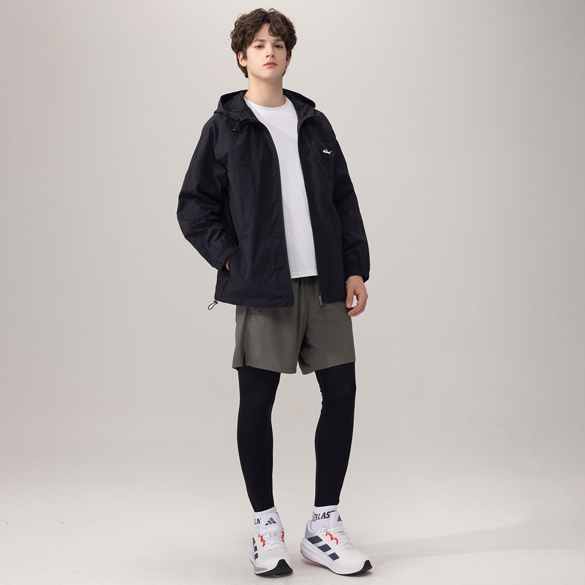 에버라스트 남자 조깅복 세트 바람막이+반바지레깅스 이미지 6