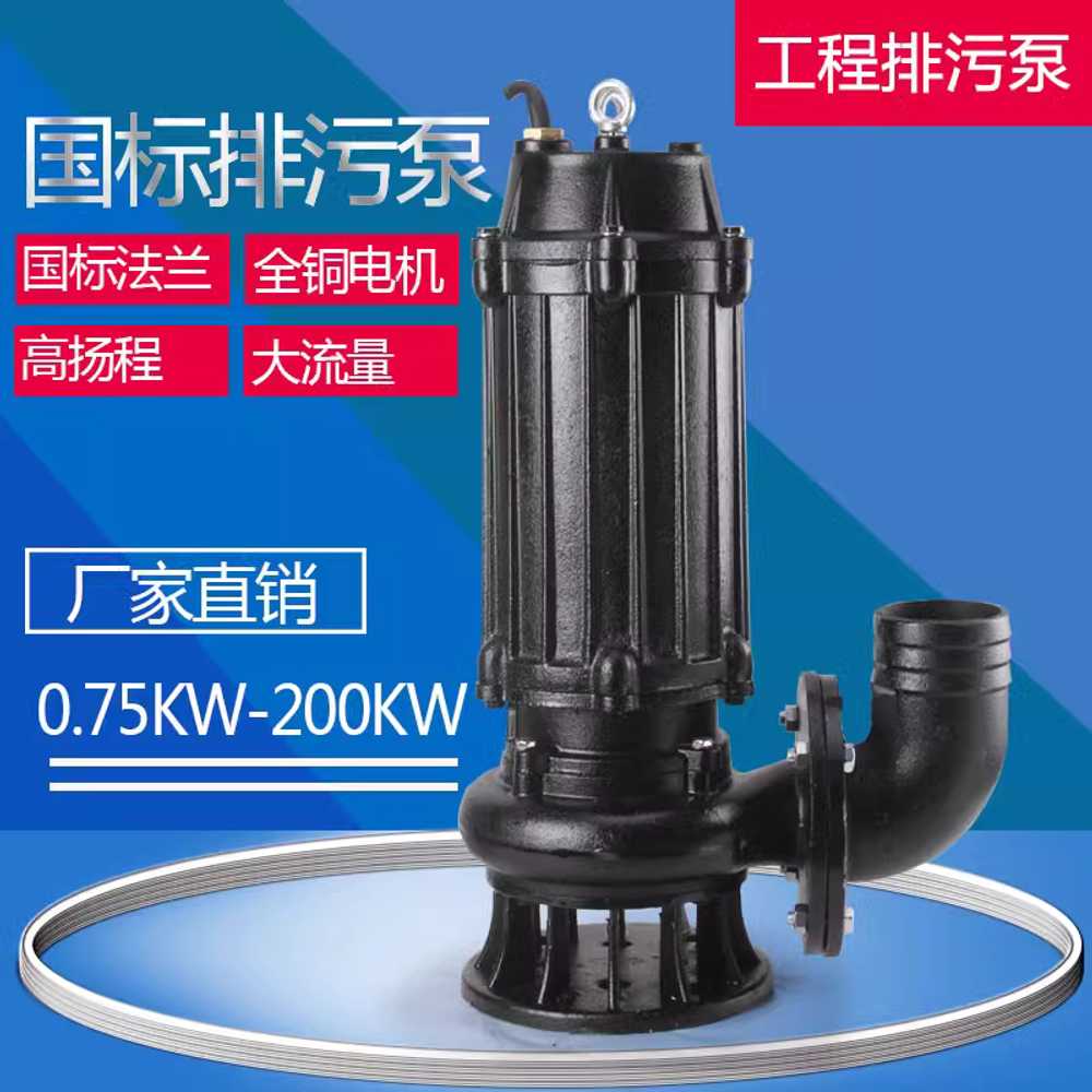 오수 수중 펌프 막힘 하수 용 고양정 방지 방지 도구 0.75KW 380V - 상세 이미지 3