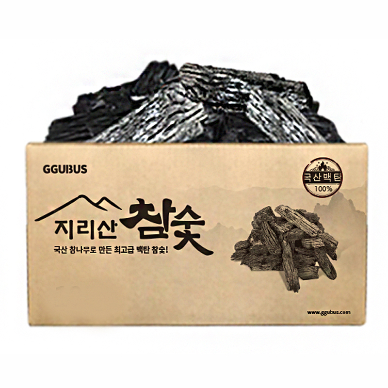 꾸버스 지리산 참숯 10kg 국내산 최고급 캠핑 숯