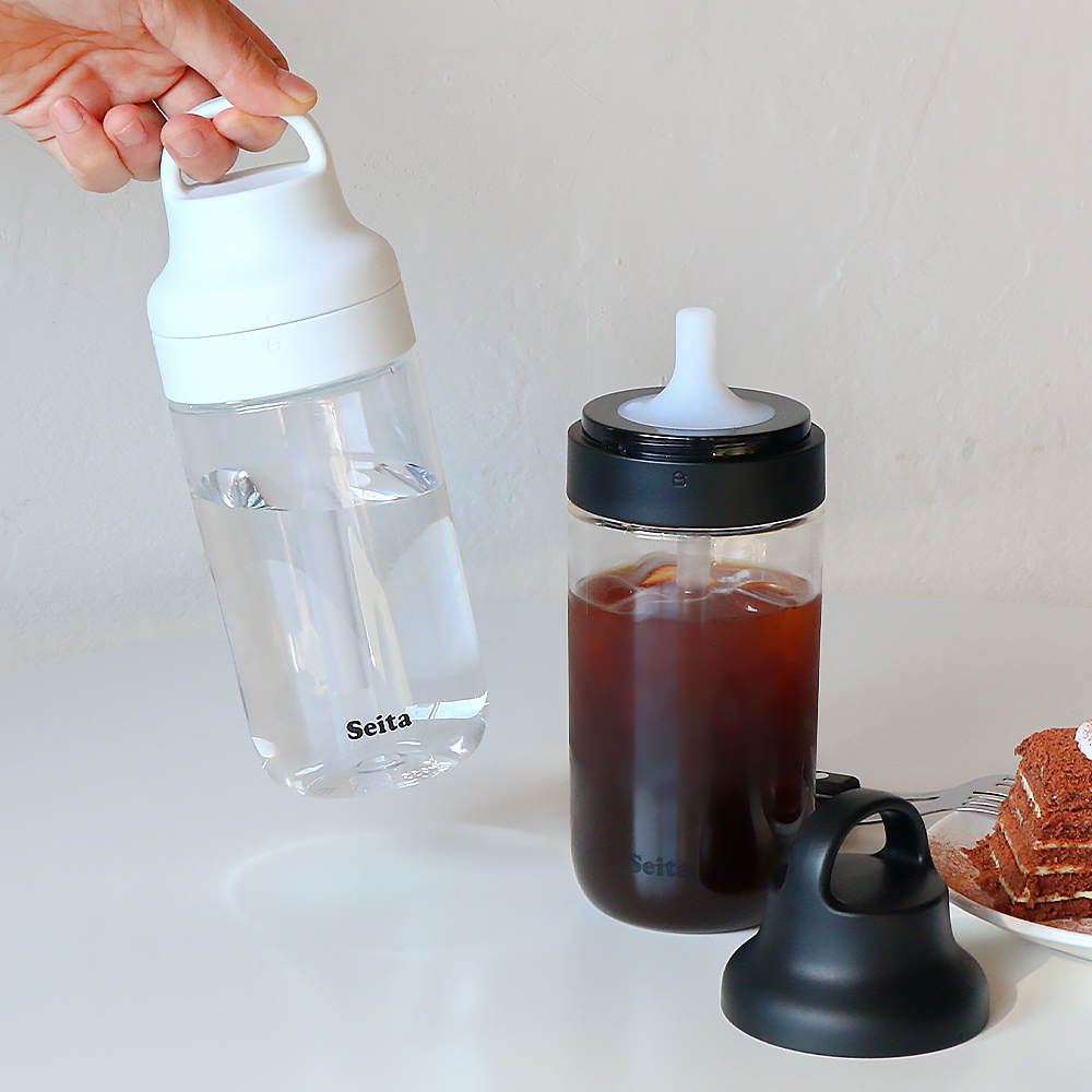 니드코 세이타 어반 스트로 워터보틀 550ml 트라이탄 헬스장 텀블러 휴대용 손잡이 빨대 물병 - 상세 이미지 3