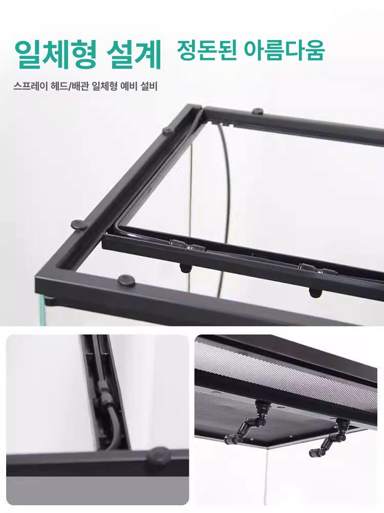 비바리움 만들기 유리 케이스 팔루다리움 테라리움 꾸미기 온실 거북이 도마뱀 투명 배수 - 상세 이미지 5