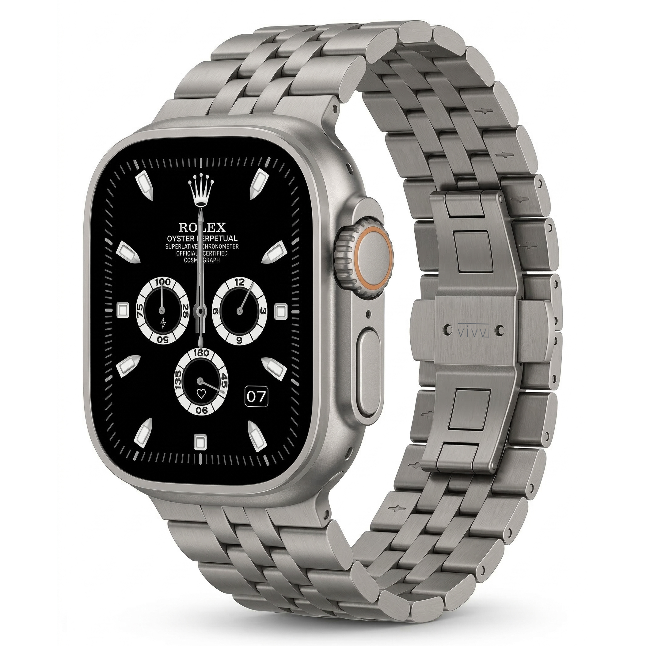 애플워치 울트라3 스트랩 티타늄 쥬빌레 메탈 1 밴드 스틸 줄 울트라 2 49mm - 메인 이미지