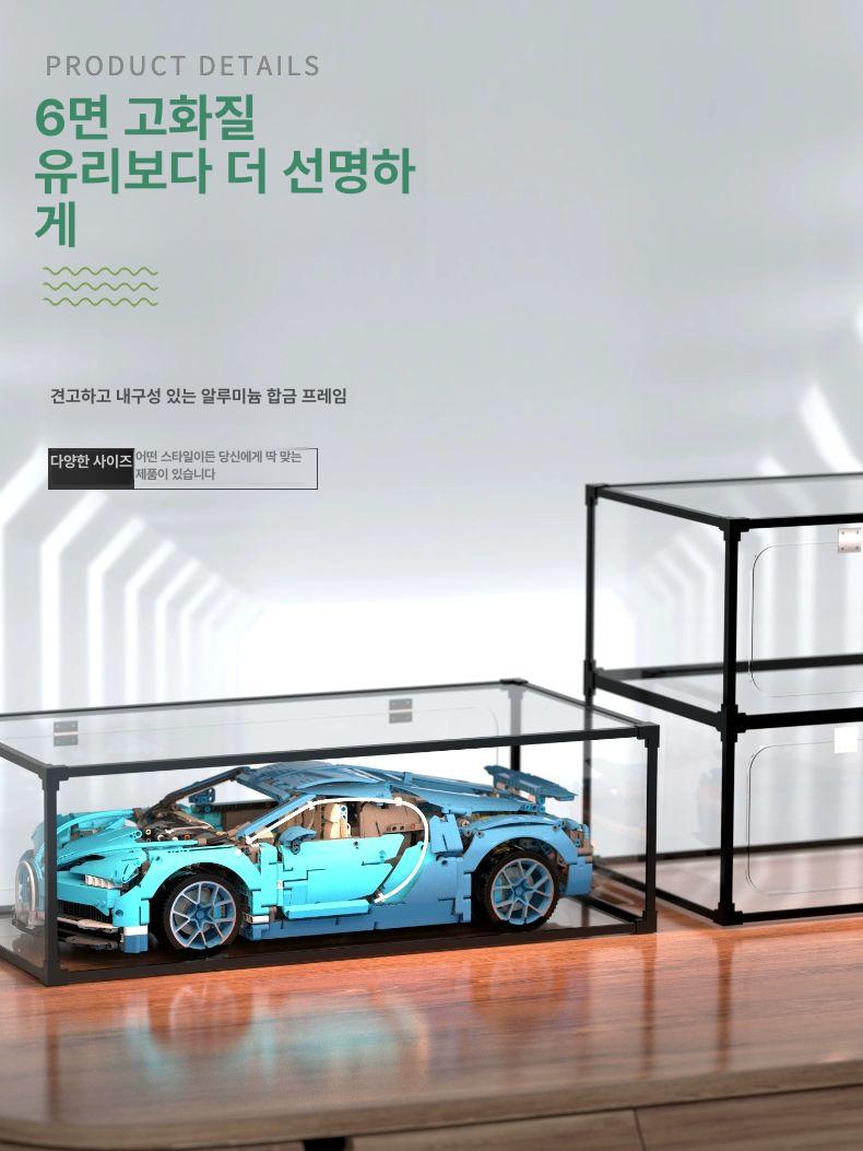 대형 피규어 진열장 건담 아크릴장 케이스 투명 피규어진열장 정리대 - 상세 이미지 5