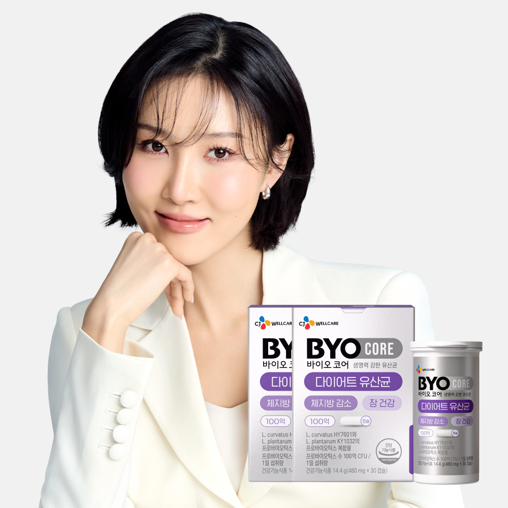 CJ 바이오코어 100억 다이어트 유산균 체지방 감소 화사 유산균 30캡슐, 2개 제품 이미지