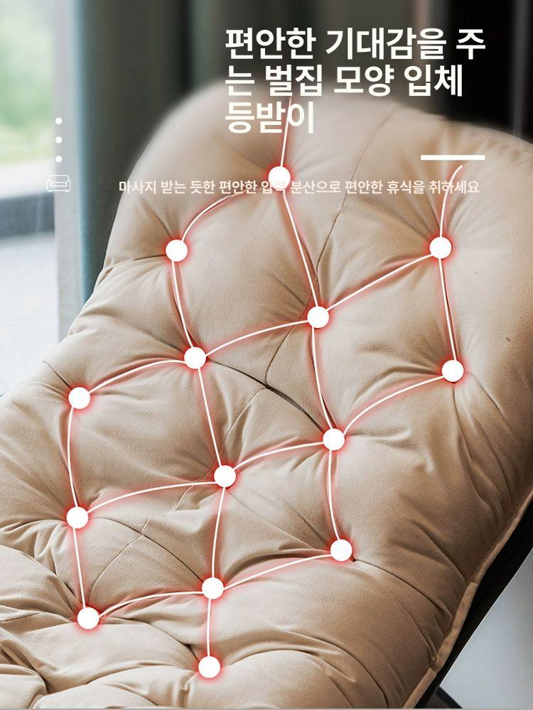 레자 가죽 소파 거실 카페 1인 안락의자 북유럽풍 인테리어 리클라이너 인조 체어 - 상세 이미지 4