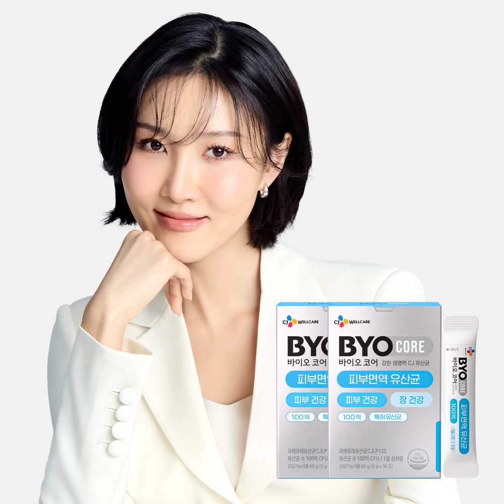 CJ 바이오코어 피부면역 유산균 / 100억보장 부자유산균 화사 유산균 30포, 2개 제품 이미지