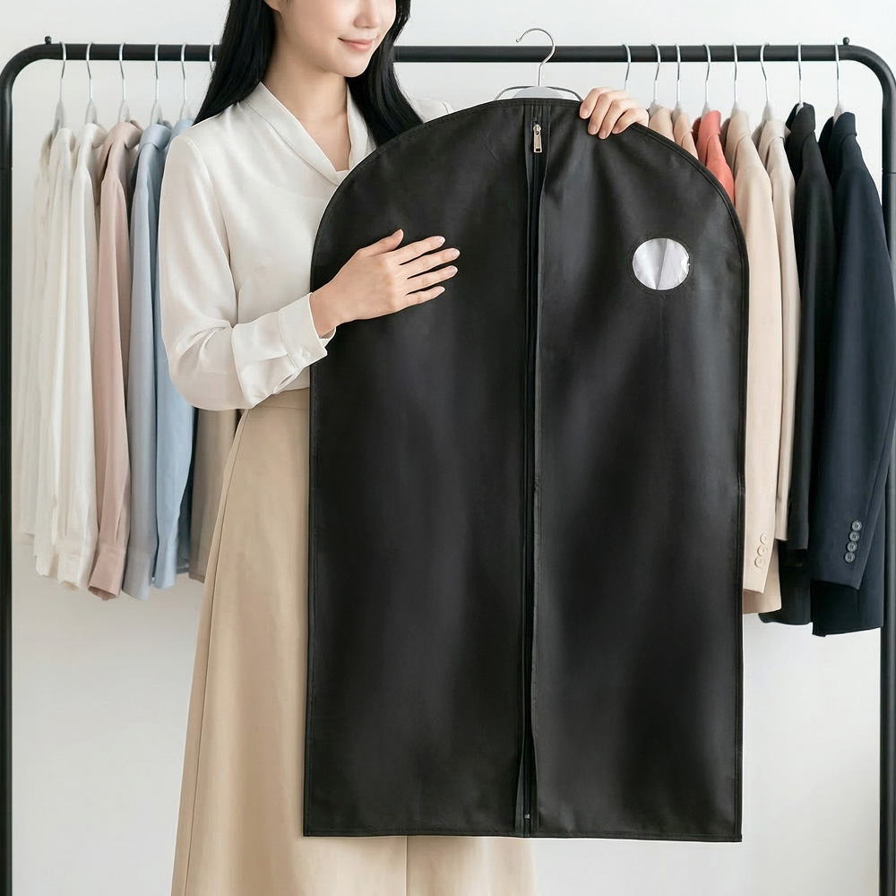 아모란나 부직포 옷 커버 옷장정리 겨울옷보관 의류커버 더베스트 미디엄 M - 상세 이미지 3