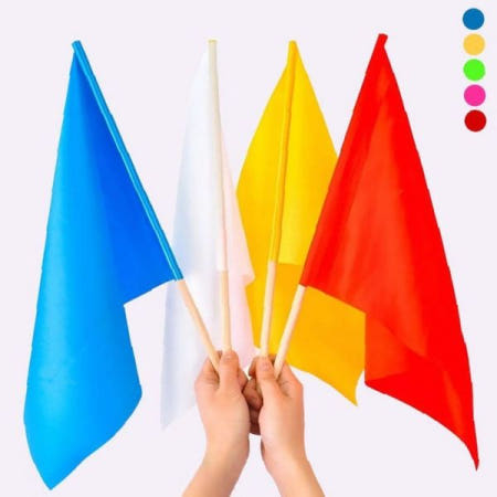 BUNHONG 체육대회 응원용 깃발 운동회 이벤트 행사 레크레이션 야외활동 손잡이 대형 컬러