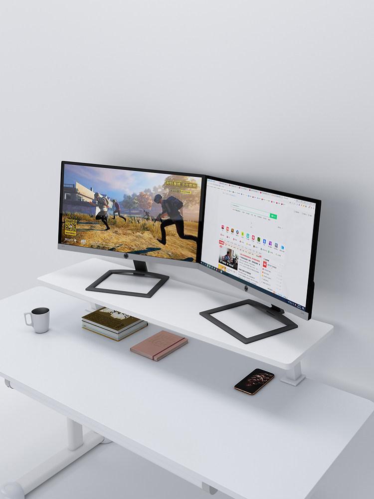 모니터선반 클램프형 랙 책상 받침대 브래킷 PC 데스크 타임블랙 60cm - 상세 이미지 4