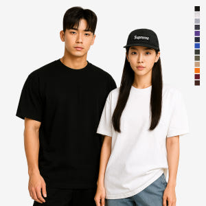 샤카웨어 헤비웨이트 무지 반팔티 착용 후기 | 사이즈/핏 총정리 - 상품 이미지 1