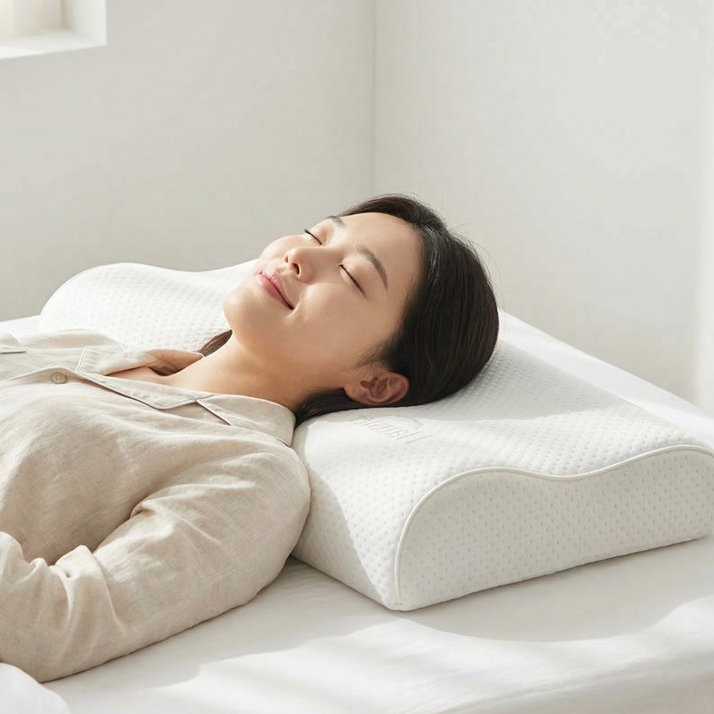 하우스터 천연 라텍스베개 낮은 경추 일자목 기능성 편안한 꿀잠 베개 극소형