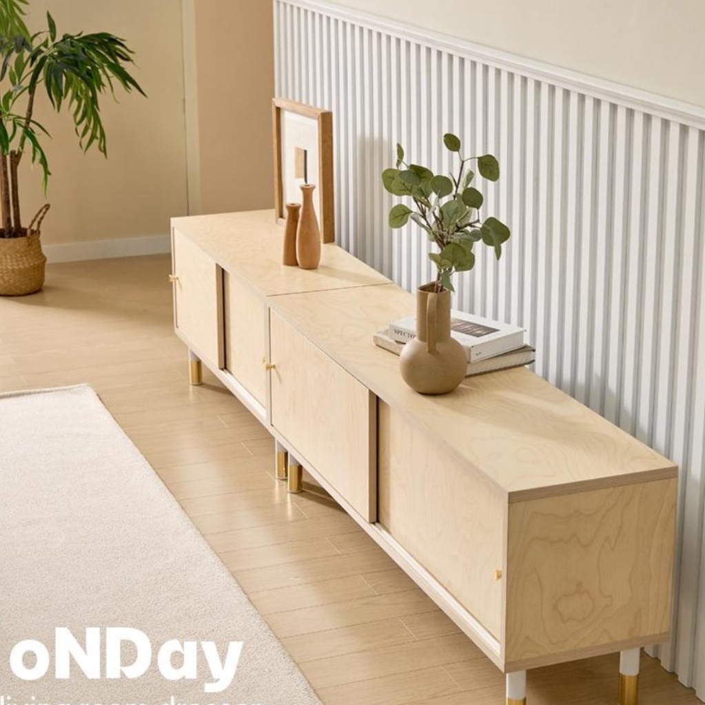 좁은 거실장 낮은 원룸 티비 다이 미니 작은 티비장