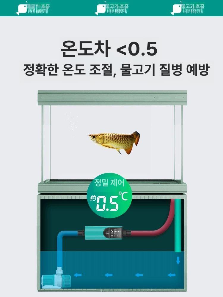 어항 외부 히터 절전 온도 디지털 해수 배관 열대어 외부 스마트 히팅 로드 300W 누수 방지 - 상세 이미지 5