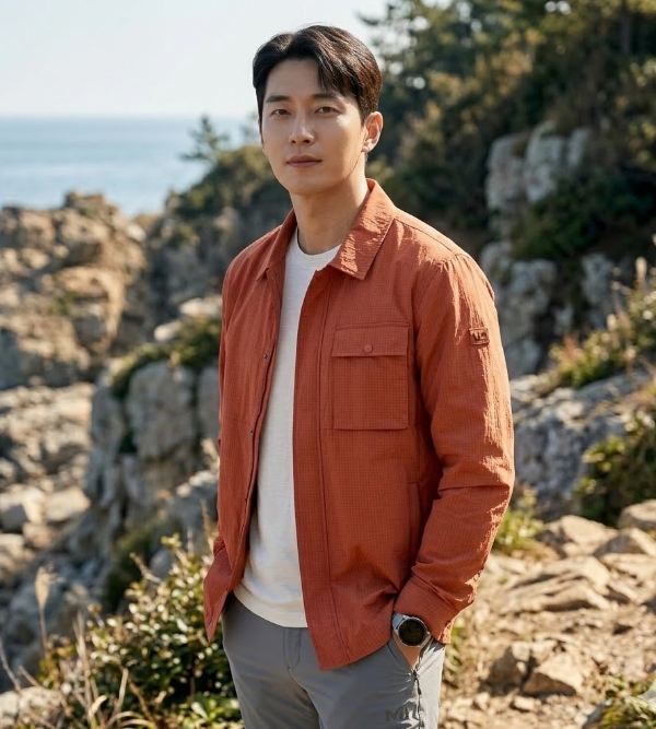 밀레 남성 여름 일상룩 미니포켓 셔츠형 경량 바람막이 자켓 - 상세 이미지 4