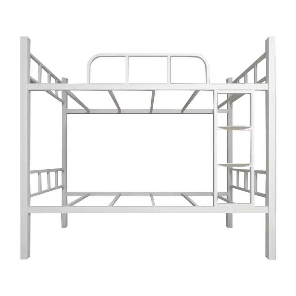 철제 이층 침대 성인 기숙사 원룸 벙커 프레임 다자녀 90x200cm 기본형/침대판 미포함 - 상품 이미지