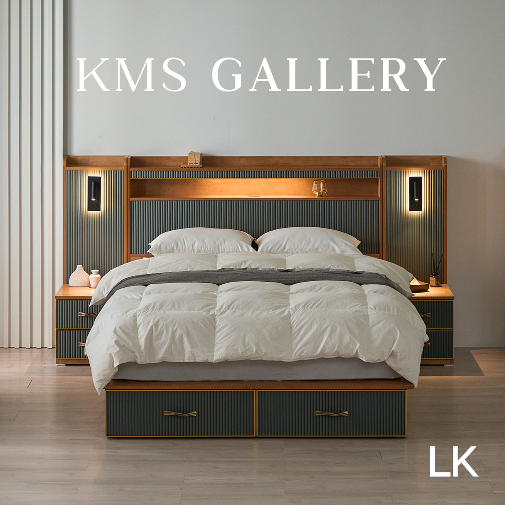 호텔침대프레임 신혼부부 원목 수납 LED 국내 맞춤 제작 킹 K 1700 라움