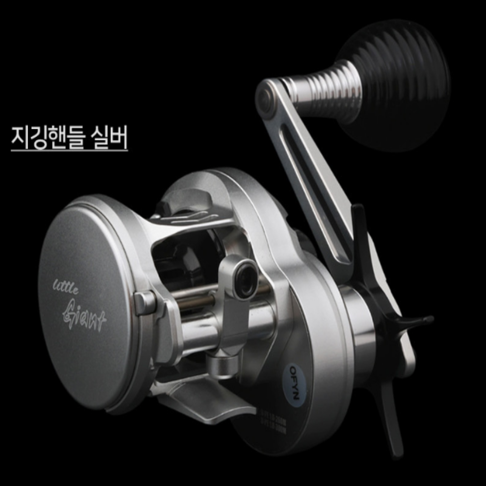 크레만 25 신형 리틀 자이언트 LG 장구통 베이트릴 바다 선상 낚시 릴 실버 지깅 우핸들 - 상세 이미지 2