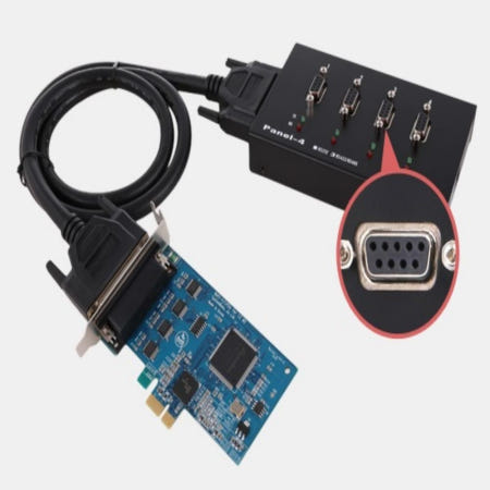 [팔라샨협력사]4포트 RS-422/485 PCI Express 시리얼 카드 데이터전송 통신자재 컴퓨터주변기기 네트워크연결 통신공구
