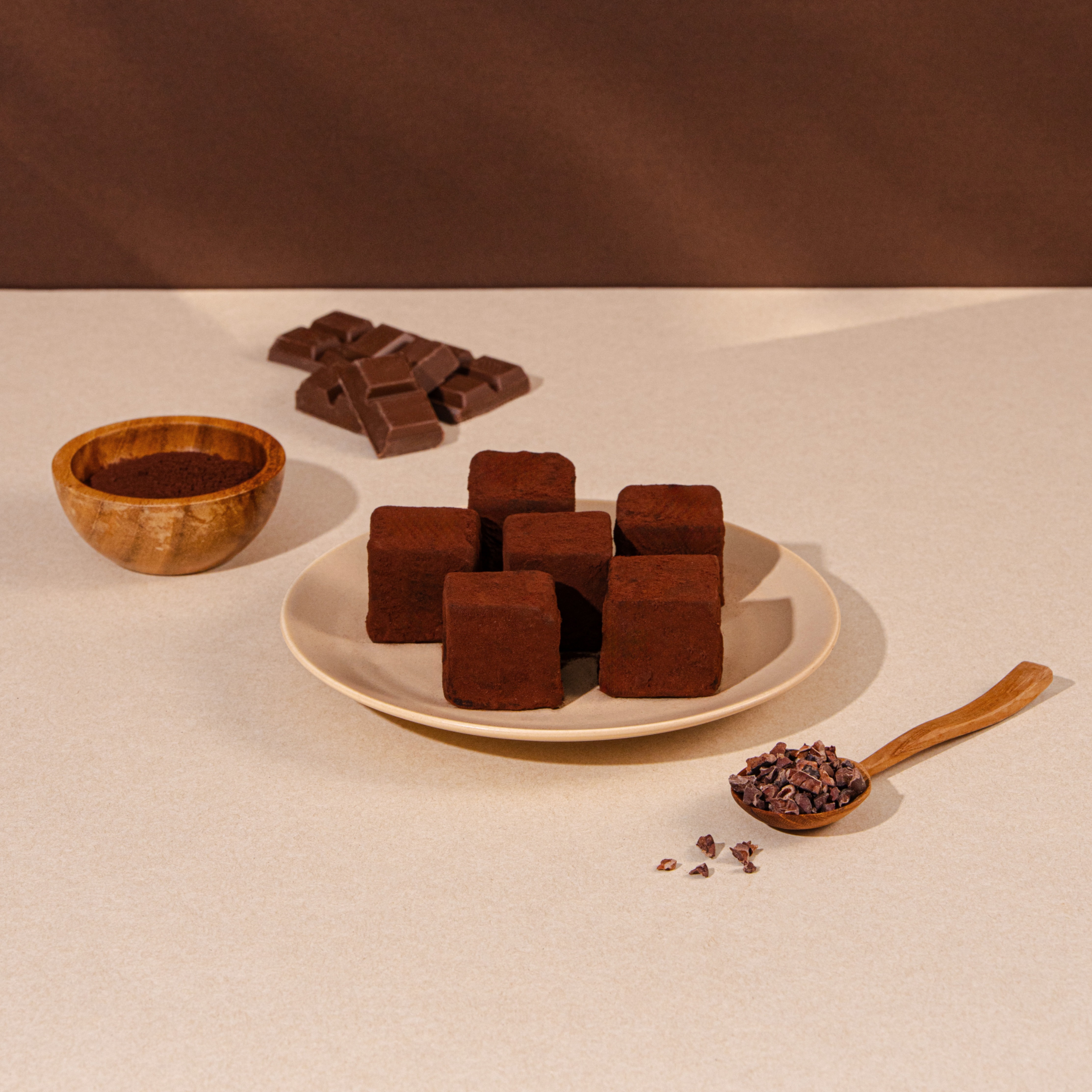 [신키네도] 일본 파베 생초콜릿 와쇼콜라 큐브 180g / 천연 한천으로 만든 수제 초콜릿 - 상세 이미지 3