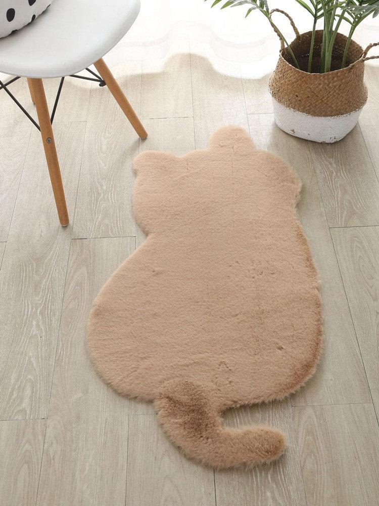 카펫 긴 미끄럼 고양이 플러시 매트 방지 바닥 카페트 크림화이트 47cmx93cm - 상세 이미지 3