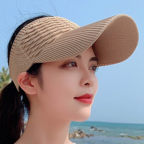 썬캡 모자 햇빛 여자 가리개 조깅 선캡 산책 여름 차단 자외선 여행 바캉스 머리띠 런닝 - 상품 이미지