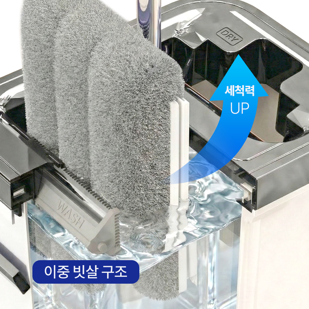 청소밀대 푸시풀 밀대걸레 물걸레 가정용 업소용 바닥 청소 용품 - 상세 이미지 4