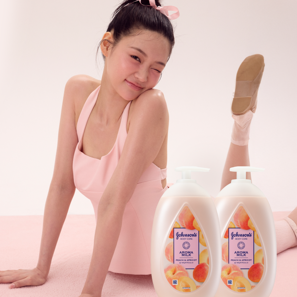 [물먹복숭아] 존슨즈 뷰티 바디로션 향좋은 보습 피치 애프리콧, 500ml, 2개 제품 이미지