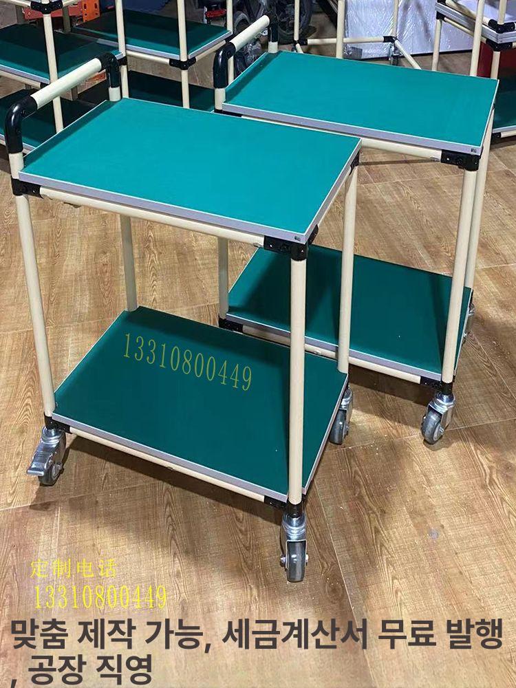 제전카트 정전기 방지 바퀴달린 2단 트롤리 작업대 1200mmx600mmx900mmx3 칸 - 상세 이미지 3