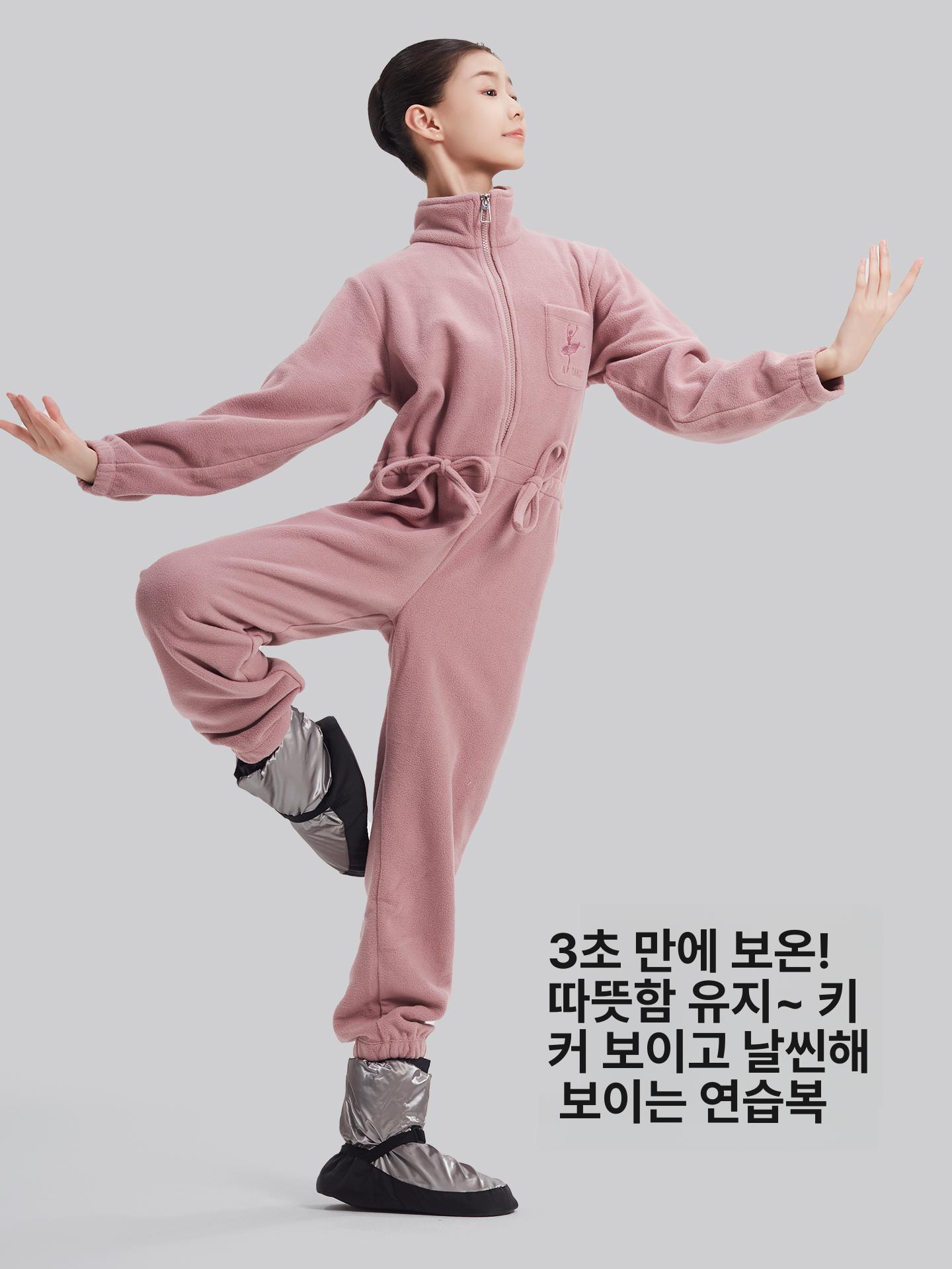 발레 우주복 워머 댄스복 겨울 전신 점프슈트 댄스 연습 트레이닝 다이어트 동계 점프 - 상세 이미지 3