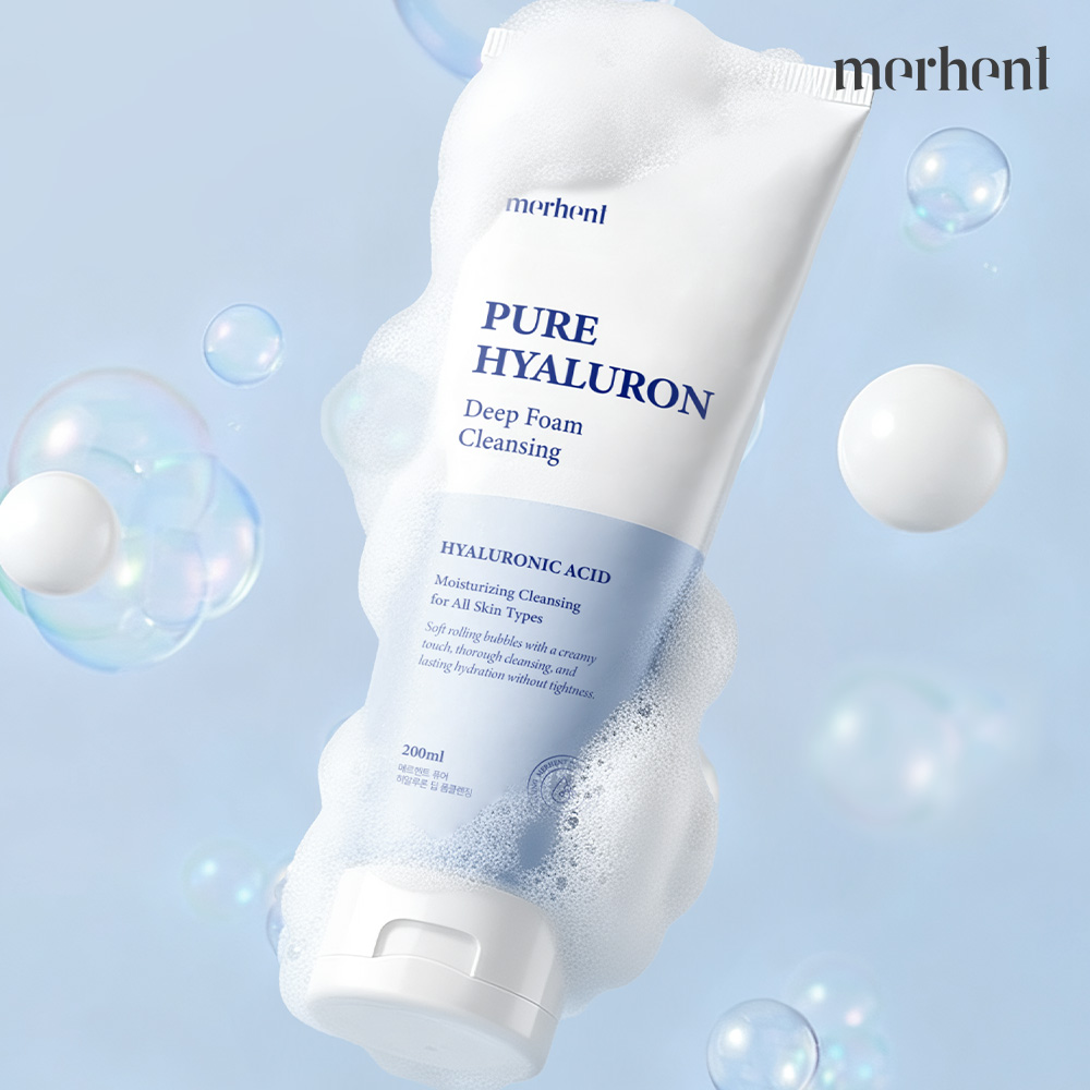 1+1 메르헨트 히알루론산 저자극 폼클렌징 200ml 대용량 약알칼리 딥클렌징 세안제 - 상세 이미지 3