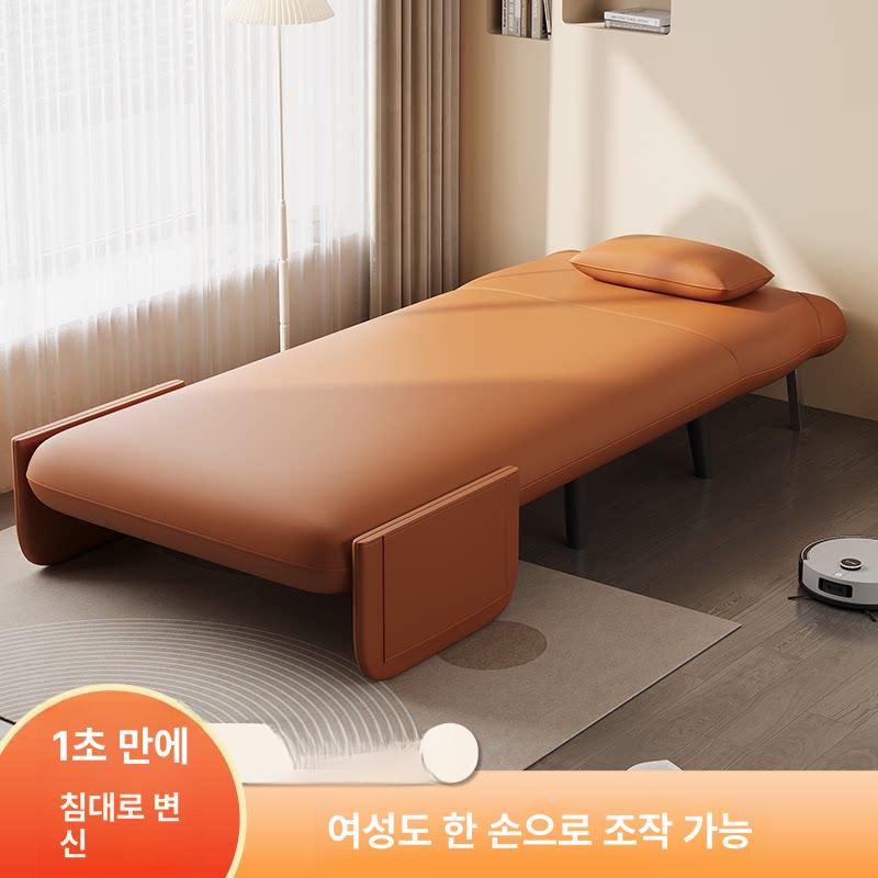 접이식 소파베드 쇼파 캐릭터 확장형 침대 원룸 스펀지 베이지화이트 폭 0.7m 길이 1.8m (어린이용) - 상세 이미지 3
