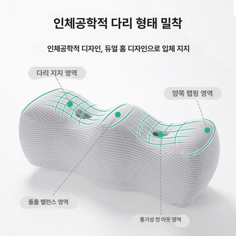 메모리폼 다리베개 발베개 감압 쿠션 다리올리기 버블드래곤그레이 55-23-21 - 상세 이미지 3