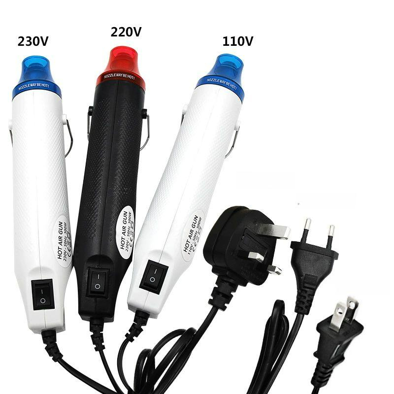 힛툴 레진 공예용 힛팅건 휴대 드라이기 블랙 A 히팅기 블랙 220V 플랫 플러그 - 상품 이미지