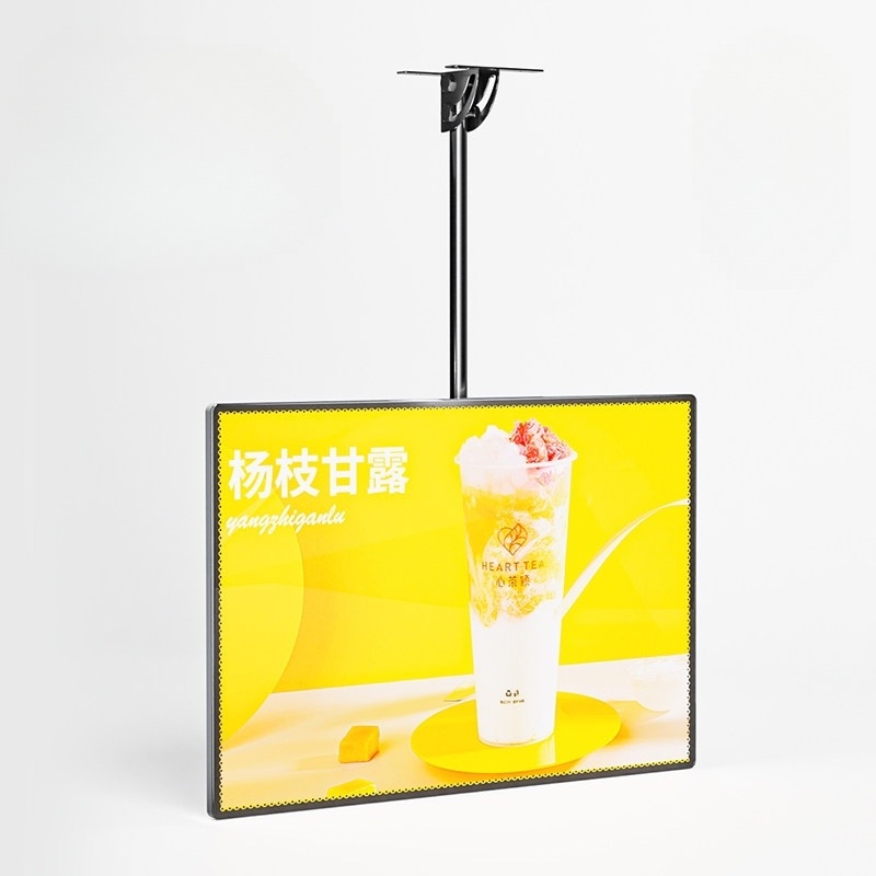 천정형 카페 LED광고판 매장용 메뉴보드 광고전광판 걸이형 초슬림 알루미늄 프레임 - 상세 이미지 4
