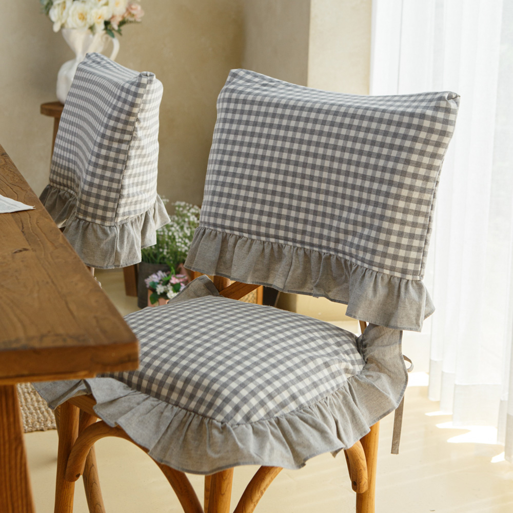 식탁 의자 등커버, 맞춤제작 등받이 리폼 천갈이 덮개 M(45x30cm), 이지 화이트