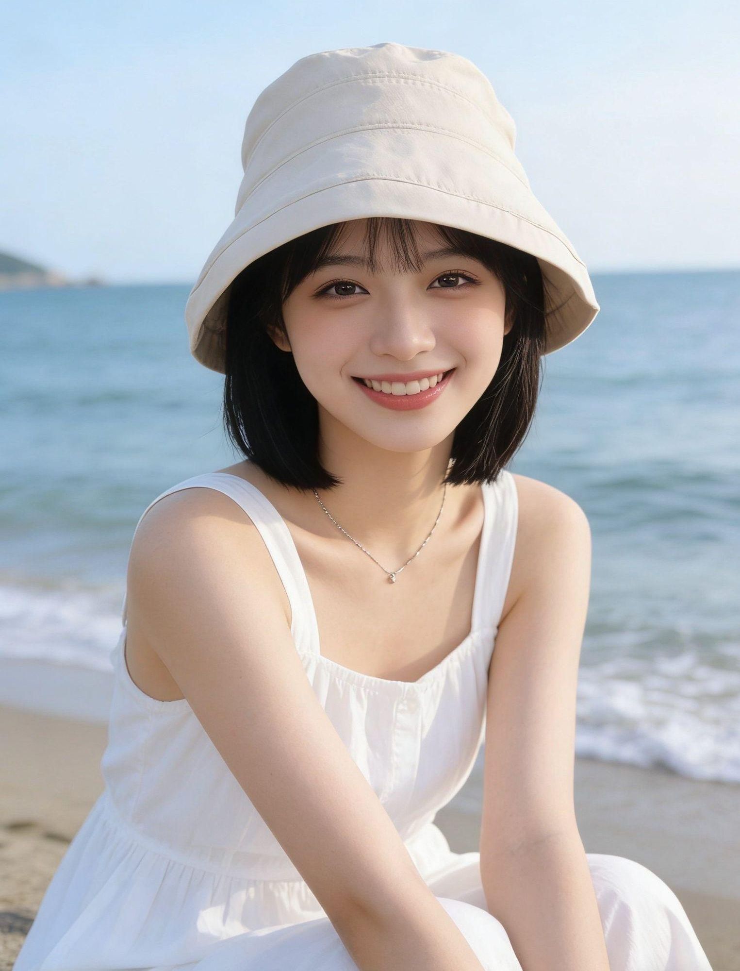 가발달린모자 항암모자 가발 분리형 여름용 얇은 햇빛 차단 패션 베이지+블랙+무료 헤어 네트 앞머리 없음 - 상세 이미지 3
