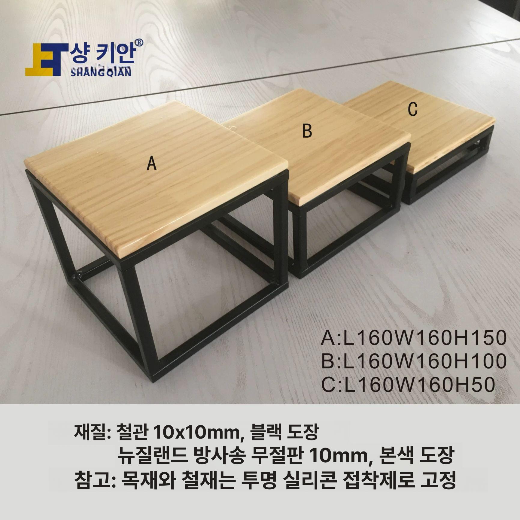 디저트진열대 빵 쿠키 트레이 선반 베이커리 업소용 우드 바구니 매대 진열장 원목 - 상세 이미지 2