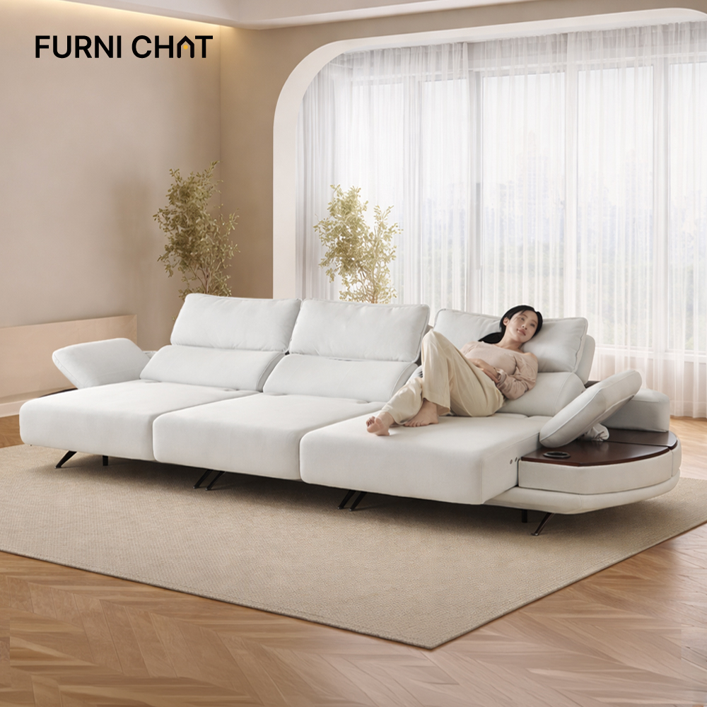 퍼니챗 제우스 모션 전동 슬라이드 리클무빙 코모도 4인용 리클라이너 소파