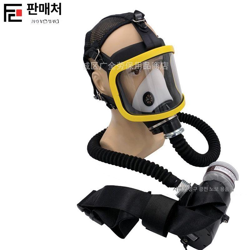 송기마스크 방독면 산업용 방진 30m 호흡기 안전 1인 호흡기+면마스크+검정관 호스 - 상세 이미지 5