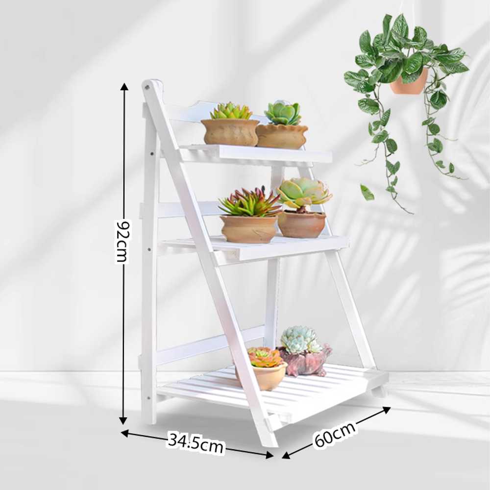 계단식 화분 선반대 식물 발코니용 용 진열 다육이 수납대 60cm - 상세 이미지 4