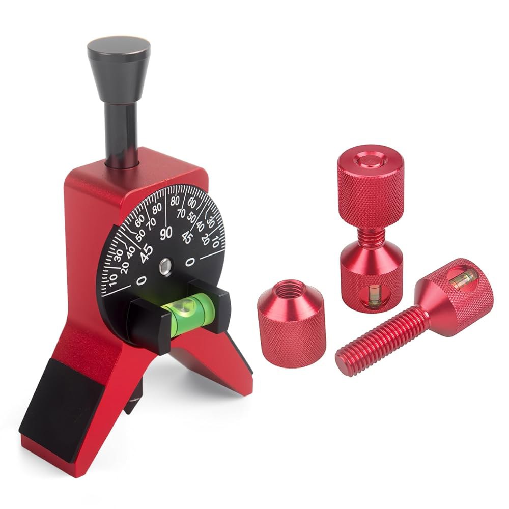 플랜지 투 홀 핀 1-1/8 u201D 정렬 2Pcs 내장 레벨 6061 알루미늄 합금 Y자형 파이프 필터 게이지가 1-1/2인치에서 6인치 파이프에 맞는 CNRAQR 마그네틱 - 상품 이미지