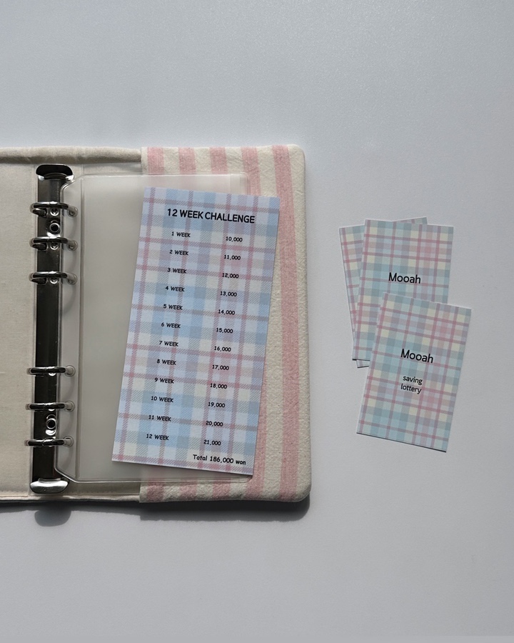 💌 체크 복권 12주 ( 보드판 + 복권 12장 )