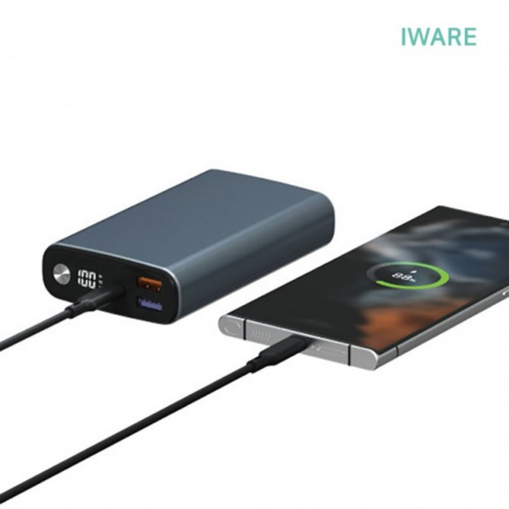 15000mAh 65W PD 3포트 고속충전 휴대용 노트북충전 보조배터리 - 상품 이미지