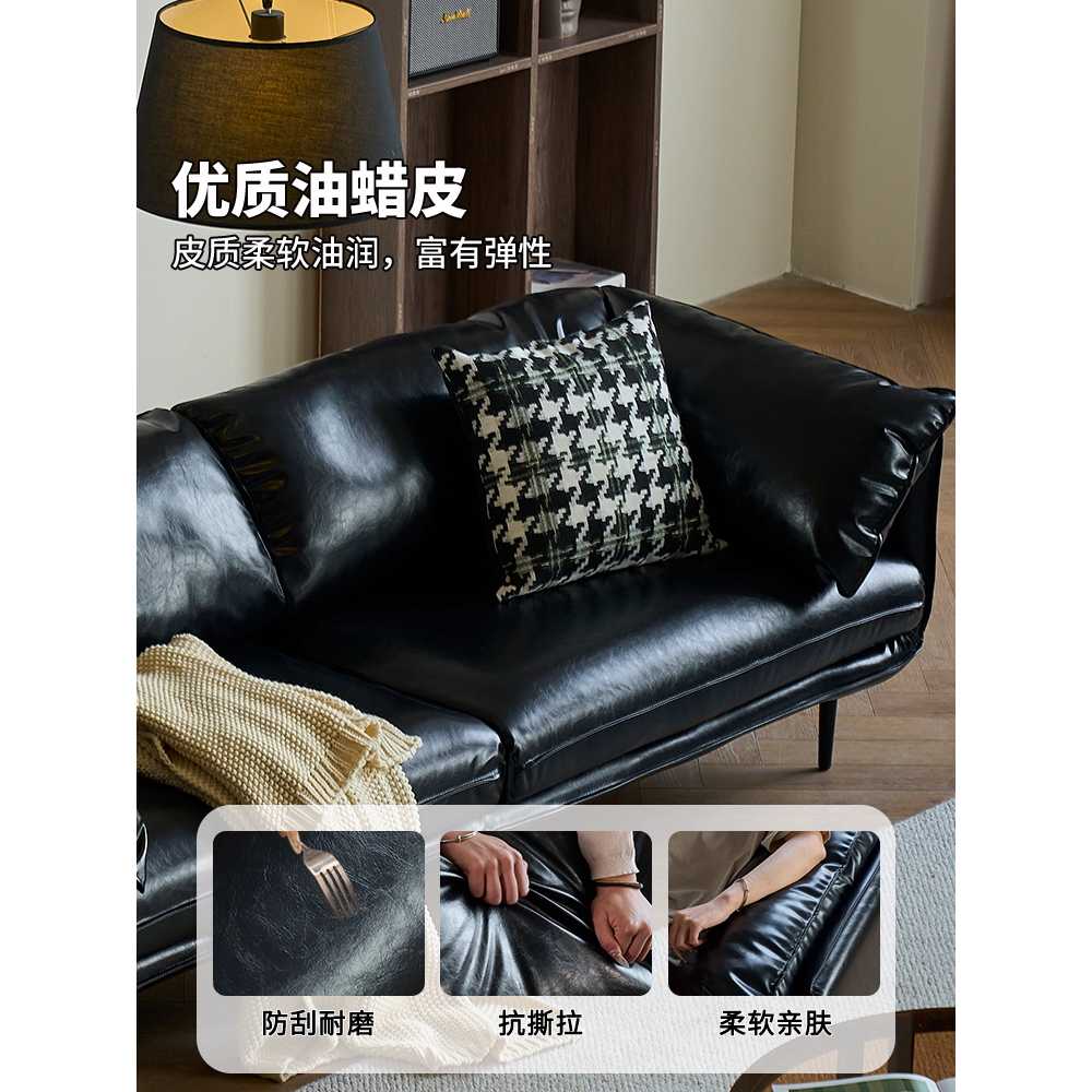 푹신한 거실용 소파 로우 가죽 용 휴게실 아파트 벤치 140 - 상세 이미지 5