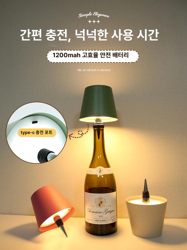 칵 병 와인 자동 30ML 2마리 정량과인 바 푸어러 블랙 메탈릭 - 상세 이미지 5