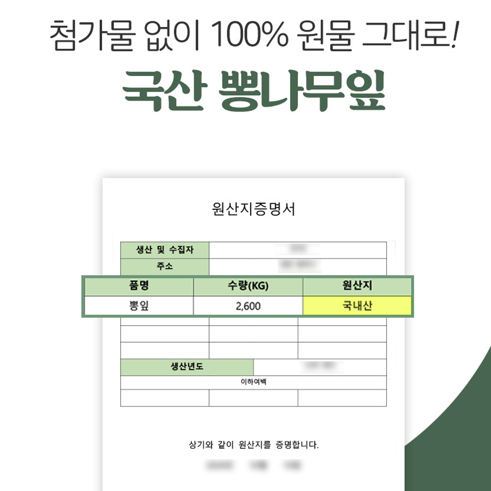 뽕나무 뽕잎 차 상엽 카페인없는tea 티백 사무실 커피 물 대용 차 맛있는 허브 건강tea 이미지 6