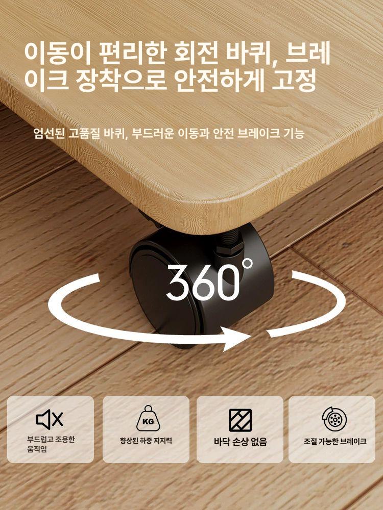 튼튼 사각 바퀴다이 범용 걸레 카트 화이트 트레이 화분 화이트-45x30x6.2cm - 상세 이미지 4