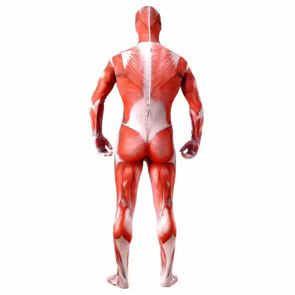 진격의거인 여성형거인 초대형 코스프레 쫄쫄이 원피스 근육 무대 의상 - 상세 이미지 4